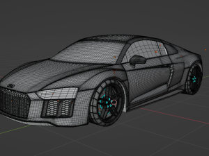 Audi r8 v10 3D Model