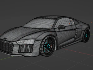 Audi r8 v10 3D Model