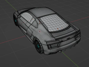 Audi r8 v10 3D Model