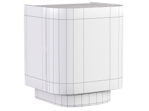 Westelm Solstice Nightstand sidetable 3D मॉडल