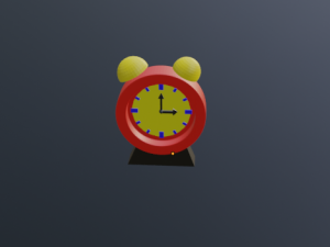 Low-poly clock 3D Model