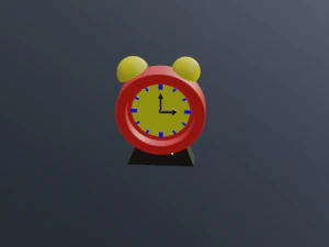 Low-poly clock 3D Model