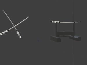 Katana with stand Model 3D