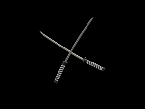 Katana with stand Model 3D