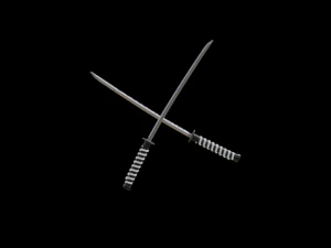 Katana with stand 3D Model