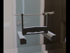 Katana with stand 3D Model