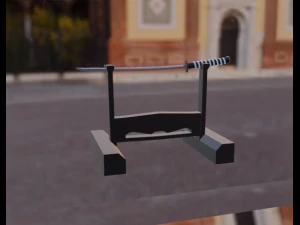 Katana with stand 3D Model