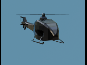 Low-poly helicopter 3Dモデル