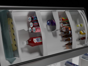 Refrigerator full of food Modelo 3D