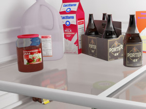 Refrigerator full of food Modelo 3D