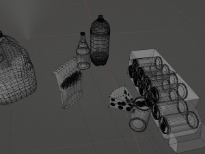 Refrigerator full of food Modelo 3D