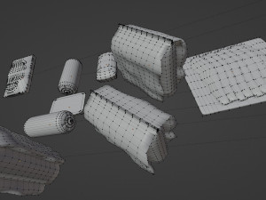 Refrigerator full of food Modelo 3D