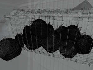 Refrigerator full of food Modelo 3D