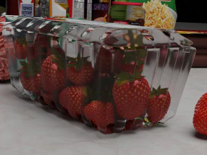 ユニークな食感とブランドラベルを持たない食品の数々 3Dモデル