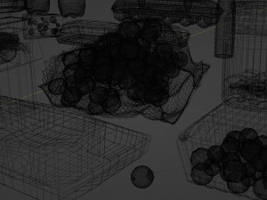 Verity of food all with unique textures and off brand labels 3Dモデル