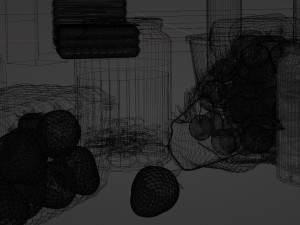 Verity of food all with unique textures and off brand labels 3Dモデル
