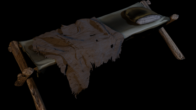 Medieval peasants cot the shrek collection Low-poly Model 3D .c4d .max .obj .3ds .fbx .stl .blend 