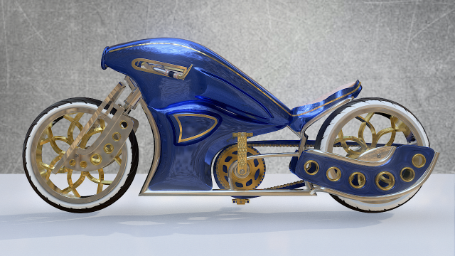 Bike Concept 3D Модель .c4d .max .obj .3ds .fbx .stl .blend