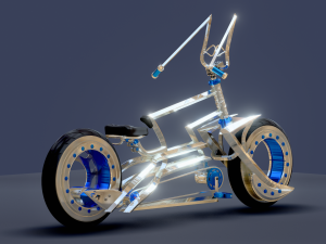 Chrome bike custom Modelo 3D