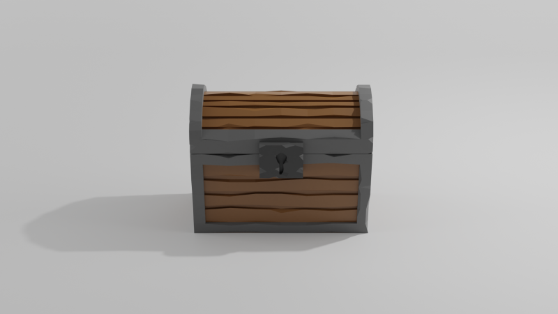 Wooden chest 3D 모델 .c4d .max .obj .3ds .fbx .stl .blend 