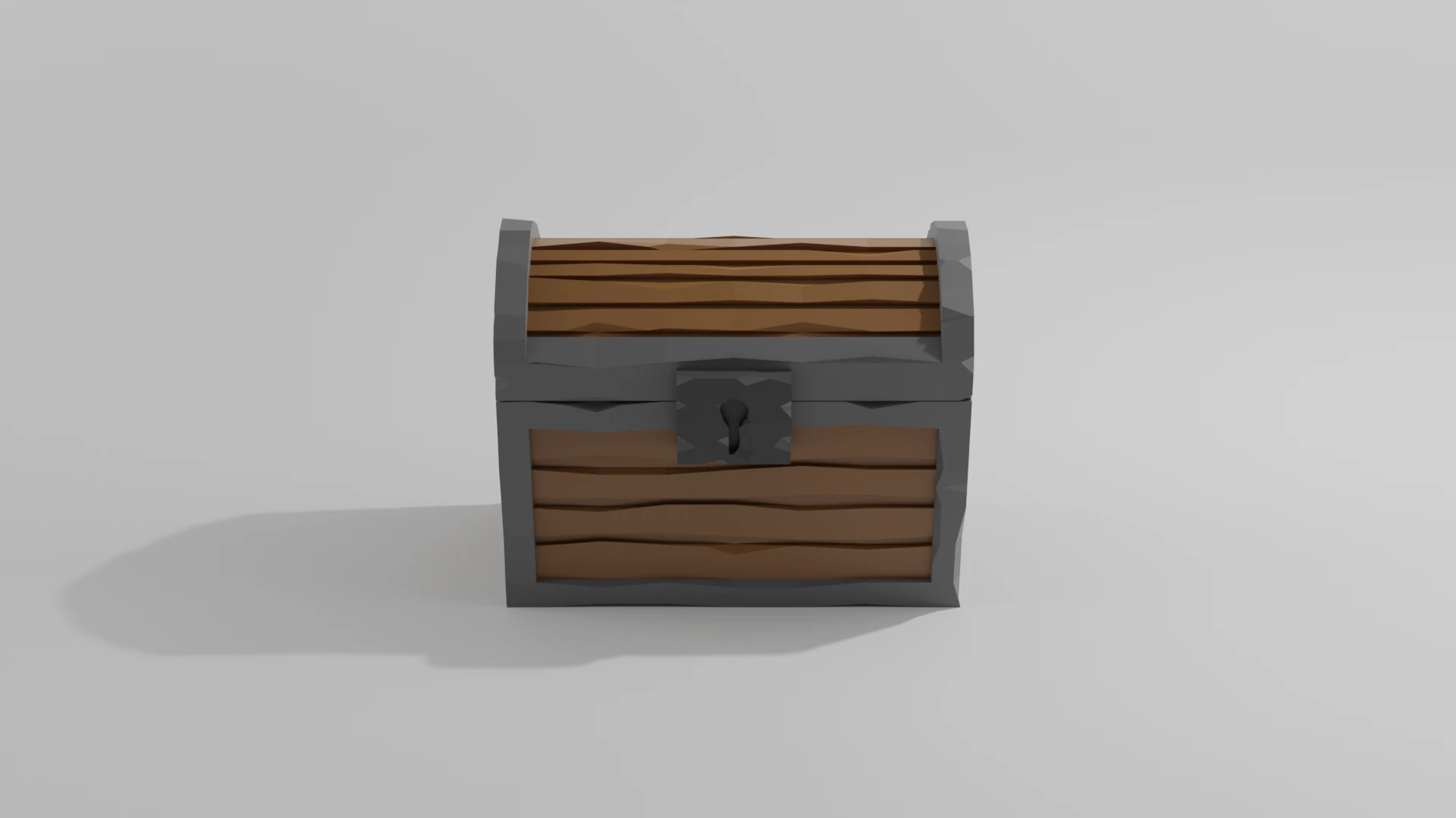 Wooden chest 3D Model .c4d .max .obj .3ds .fbx .stl .blend 