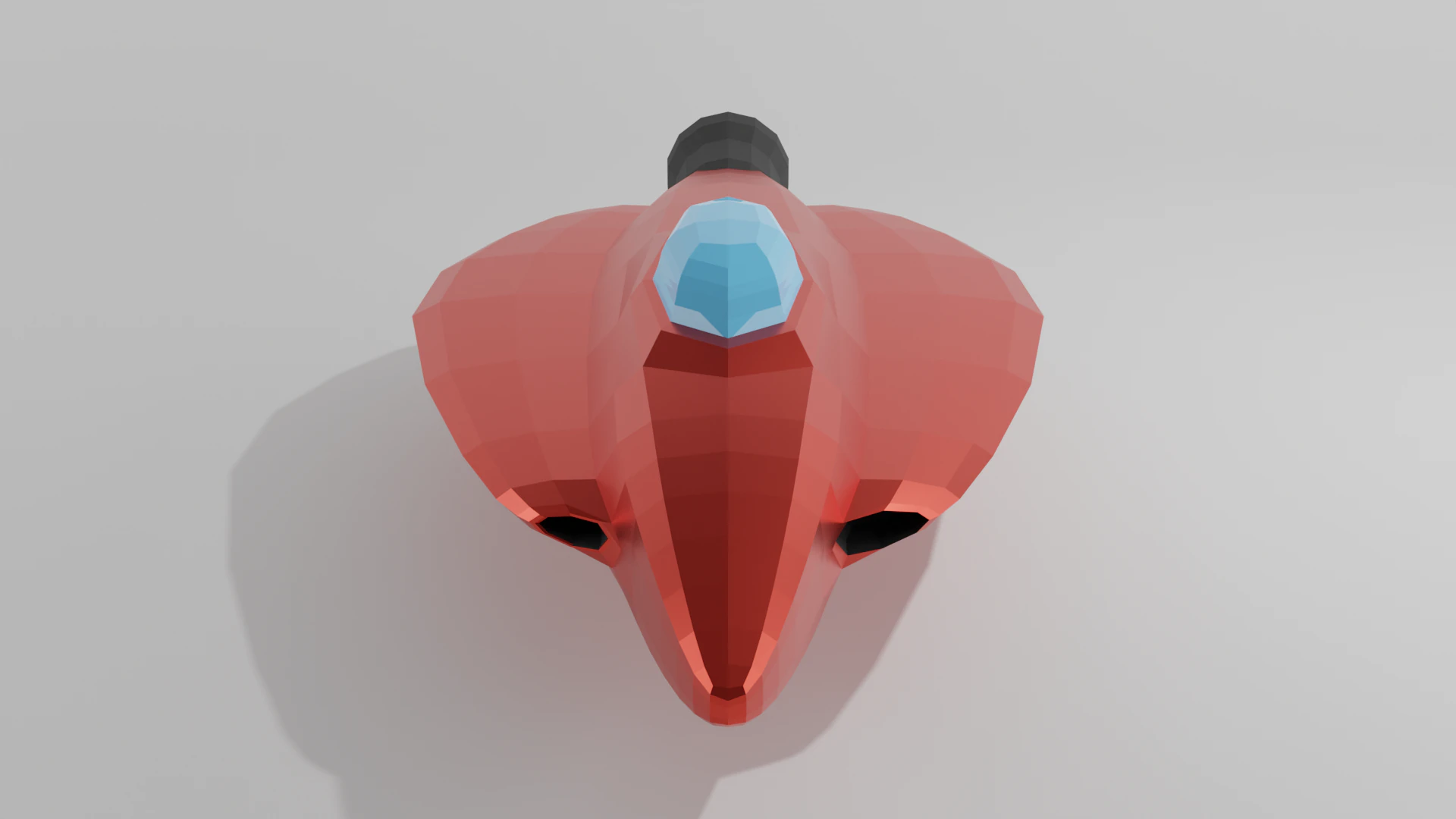 Semplice astronave low poly Modello 3D .c4d .max .obj .3ds .fbx .stl .blend