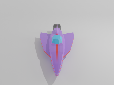 Spaceship low poly 3D Модель