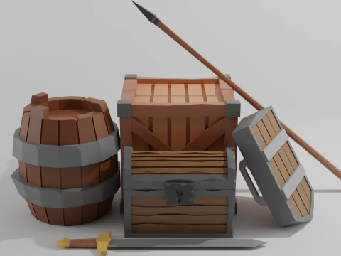 中世パック 3Dモデル