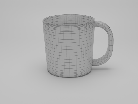 Free 3D Mug Model Low Poly 3D Model