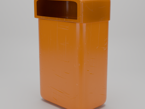 Modello di pattumiera frullatore realistico - GLB - FBX Modello 3D