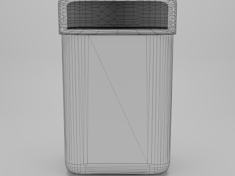 Modello di pattumiera frullatore realistico - GLB - FBX Modello 3D