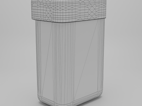 Modello di pattumiera frullatore realistico - GLB - FBX Modello 3D