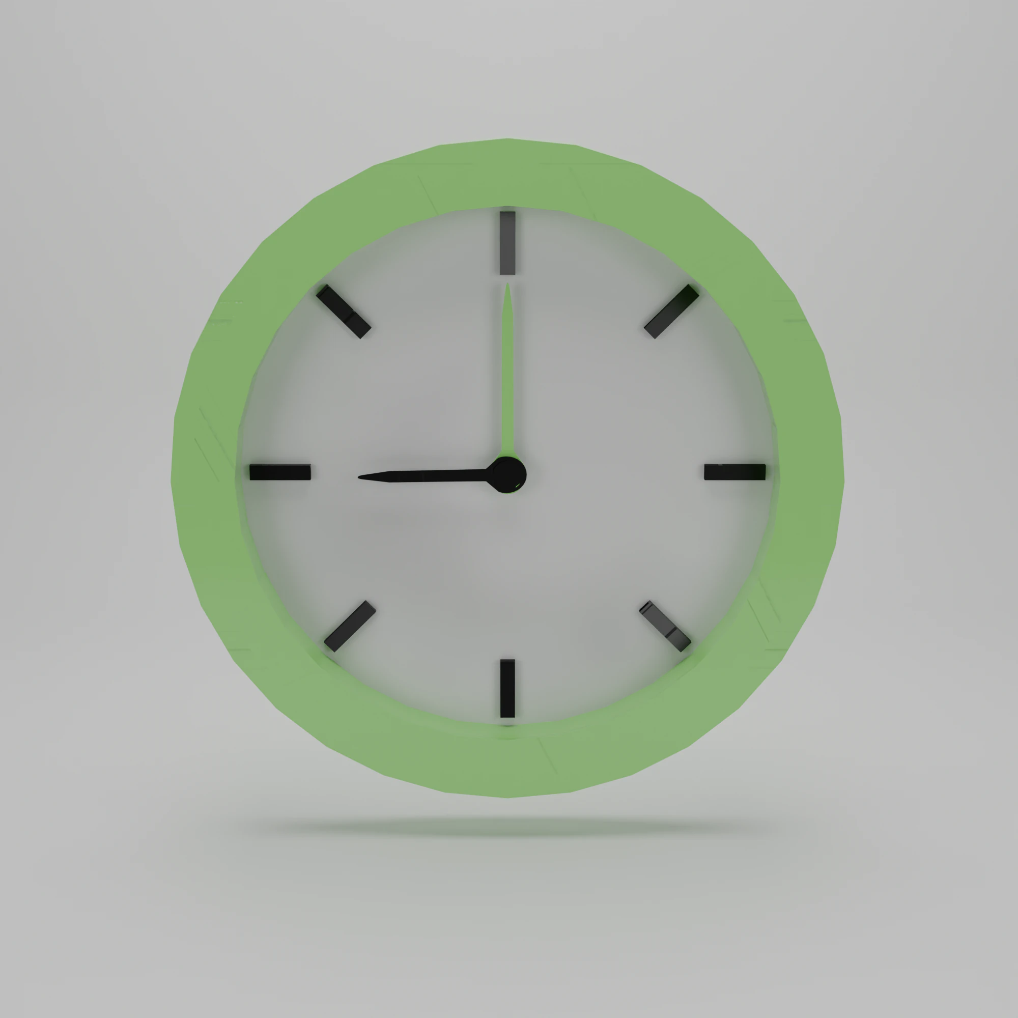 Orologio Modello Low Poly Blender - GLB - FBX Modello 3D .c4d .max .obj .3ds .fbx .stl .blend 