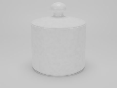 Sugar Bowl Model Realistic Blender - GLB - FBX 3D Model