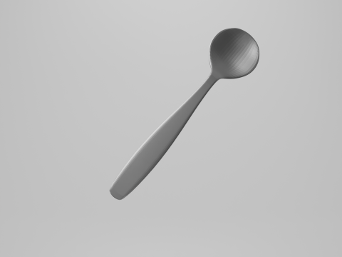 Set tazza da caff&egrave;, piattino, cucchiaio Modello 3D