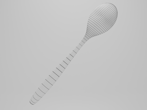 Set tazza da caff&egrave;, piattino, cucchiaio Modello 3D