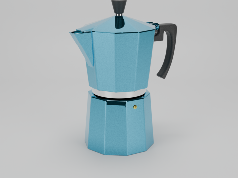 Modèle de pot Moka réaliste Modèle 3D