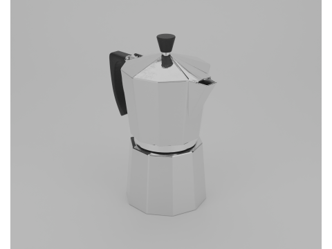 Caffettiera italiana Moka Modello 3D