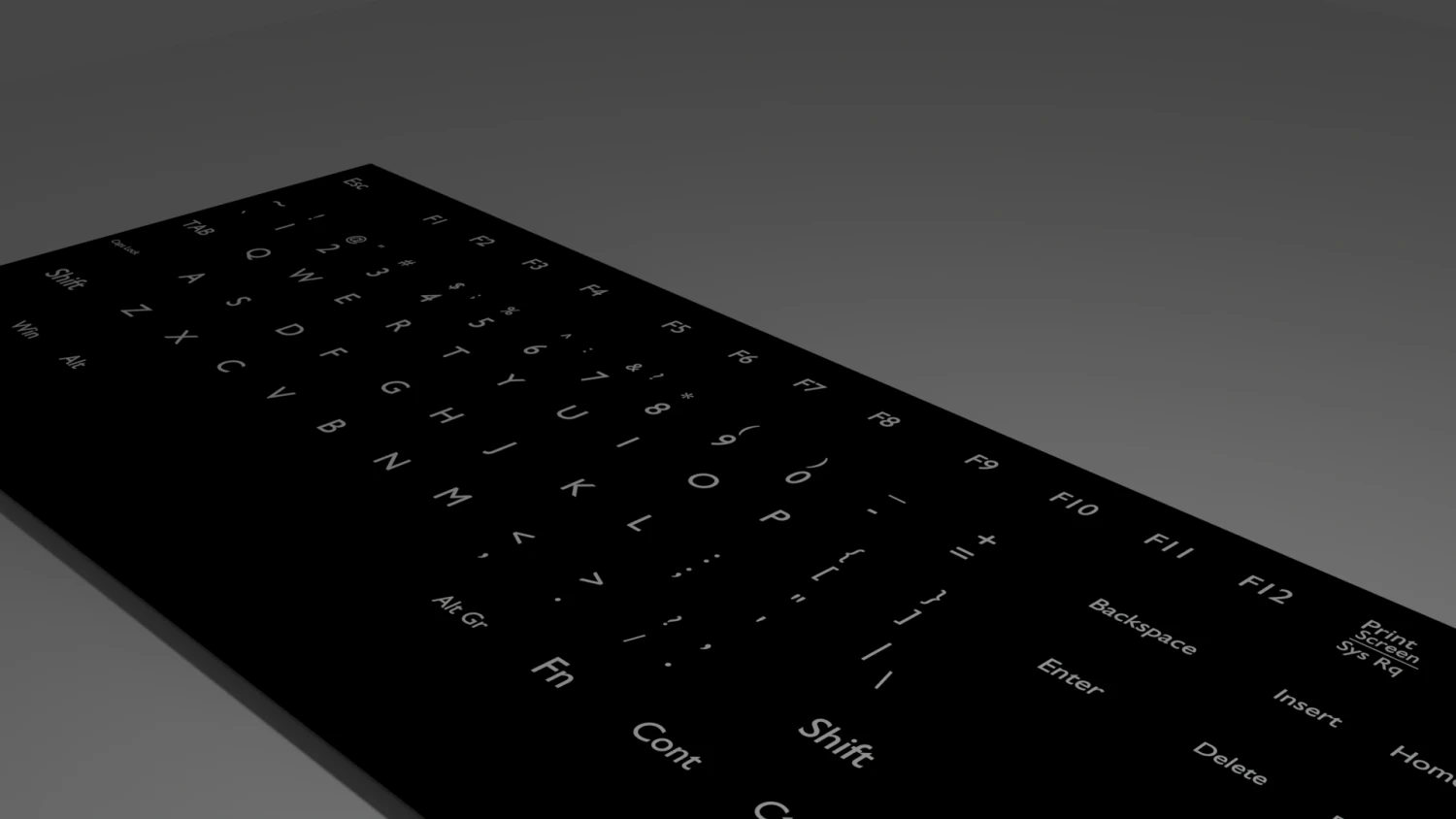 Keyboard 3D Model .c4d .max .obj .3ds .fbx .stl .blend 