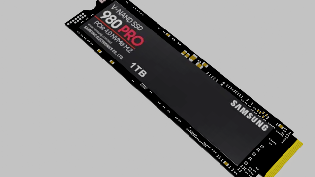 M2 NVME 3D Model .c4d .max .obj .3ds .fbx .stl .blend 