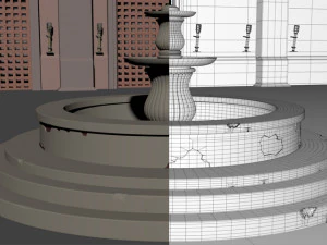 Продуктовий фонтан 3D Модель