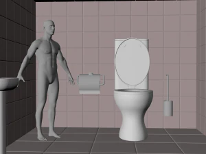 Toilette di fantascienza Modello 3D