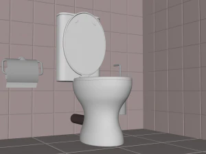 Toilette di fantascienza Modello 3D