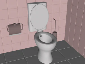 Toilette di fantascienza Modello 3D