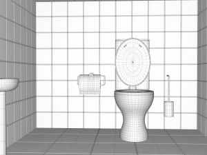 Toilette di fantascienza Modello 3D
