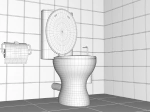Toilette di fantascienza Modello 3D