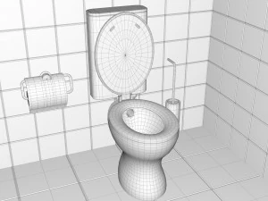 Toilette di fantascienza Modello 3D