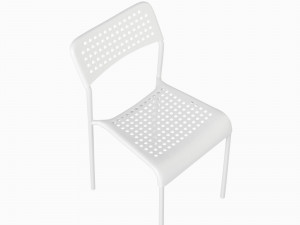 Ikea adde chair black 3D 模型