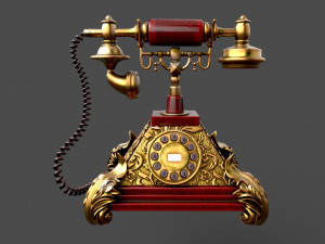 Retro phone 3D Model