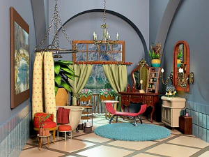 Stylized bath room 3D Model